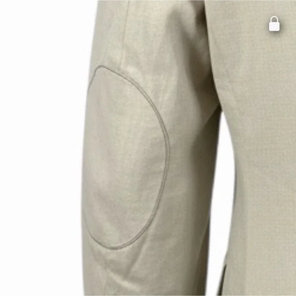 NWT $270 Paisley & Gray Slim Fit Blazer Silken Cream Elbow Patches Men's 52R